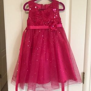 Pink party dress